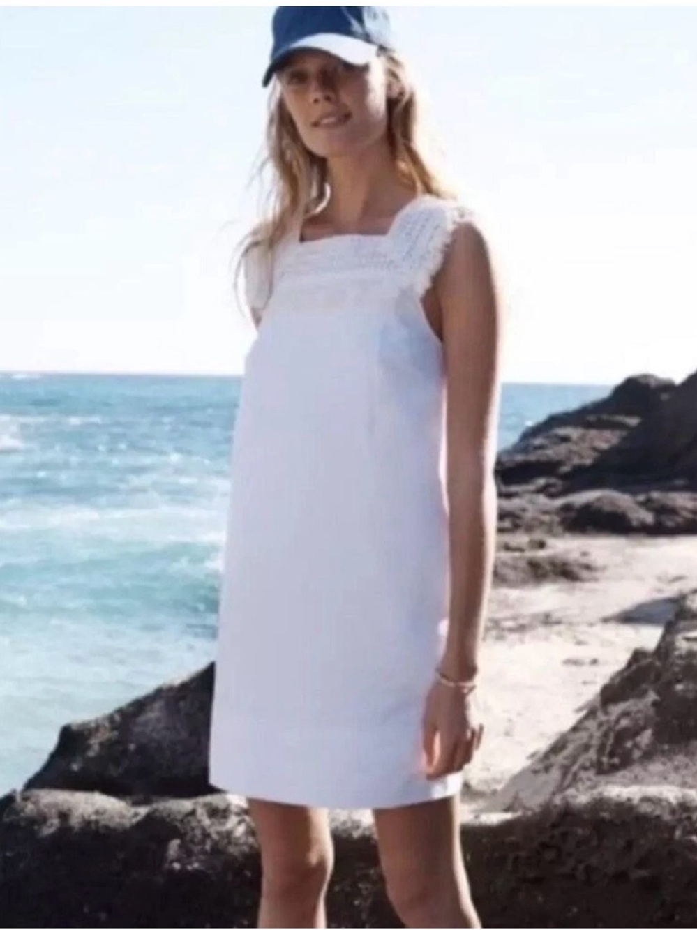 Madewell Sundream Fringe Trim Dress